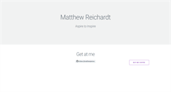 Desktop Screenshot of matthewreichardt.com